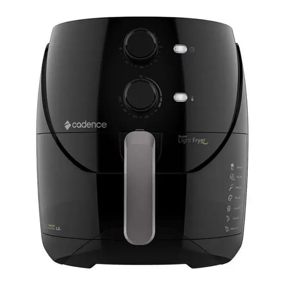 Fritadeira Airfryer Light 3,8 L. 1500w Frt555 Preto Cadence