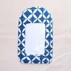 Quadrinho polaroid azulejos azul