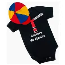 Kit Body Bebê Quico + Boina Temática Menino Chaves Fantasia Mesversário