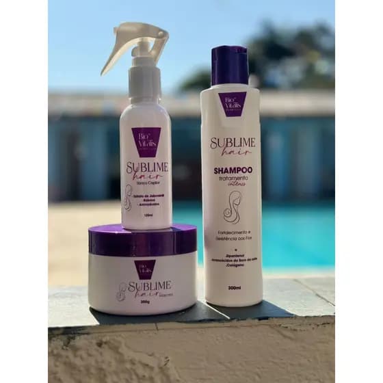 kit shampoo Máscara Tônico+ Sublime hair Caps