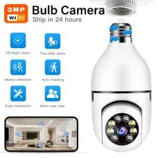 Câmera De Segurança Wifi Ip Smart 360 ° Lâmpada De segurança