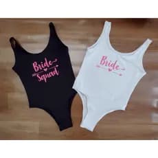 Maiô Body Personalizado Despedida de Solteira Team Bride Bride Squad Oferta