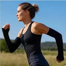 1/2 Pares Manguito Proteção UV50+ SOLAR BRAÇO Esporte  Corrida Ciclismo Flexivel Ice Skin + UV-Cut ap