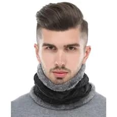 1 Gola Térmica Anel de pescoço Lã Cachecol Aquecedor Pescoco Adulto Feminina Masculino gola ciclista maratona motoboy
