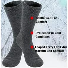 1/4 pares Meia Térmica Asatex N34a44 Feminina Masculina Adulto grossa forrada meias lã acrílica frio inverno neve