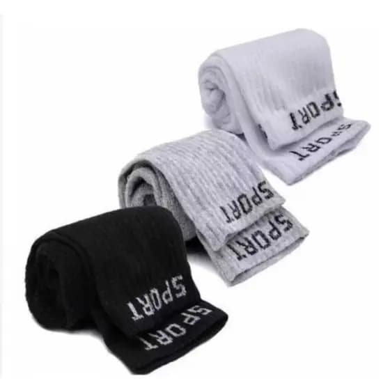 Kit 12 Pares Meia Cano Longo Alto Esportes Original
