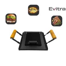 Chapa Bifeteira De Porções Para Lanches Hambúrguer Abafador C/ Prensa Oferta