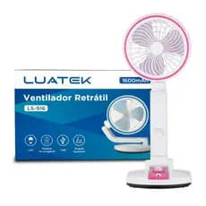 Ventilador de Mesa Retrátil [Marrom ou Rosa]