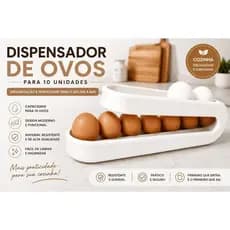 Dispensador de Ovos para 10 Unidades | Organizador de Geladeira