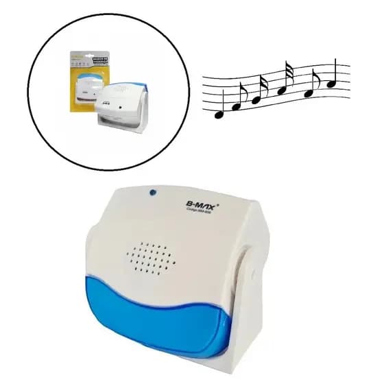 Sensor De Presença Campainha Anunciador Sem Fio 36 Toques Ss