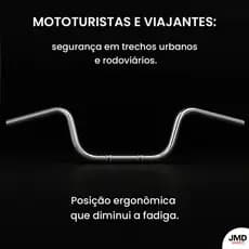 Guidão De Moto Com Suporte Peso Modelo Cargo Fan Titan CG Star 160/150/125 Motocicleta Cromo