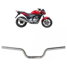 Guidão Honda Cb Twister 2009 a 2015 / Cb 300 2004 a 2008 Cromado Rosca Moto Aço