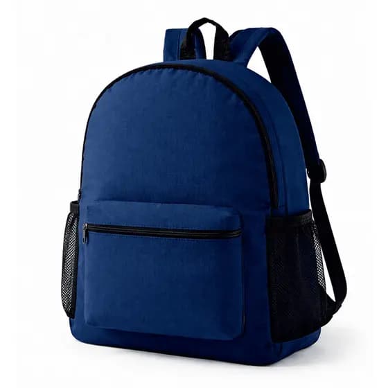 Mochila Escolar Resistente com Bolso Frontal e Tela Lateral