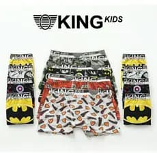 kit de 4 cuecas box boxer Infantil COM FORRO Super Conforto Melhor Custo Benefício