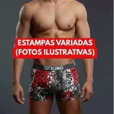 Kit 3 Cueca Boxer Masculina Adulto Microfibra Forro Cuecas Box Masculino Roupa Íntima