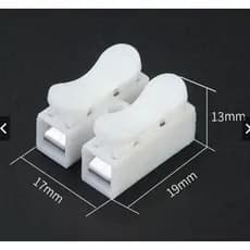 kit 10 Conector de Pressão 2 via para fios duplo ou tripla Emenda Sem Solda Sem Parafusos