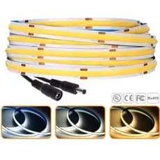Fita Led Cob 3000k 4000K 6000K 5mts 8mm 320led/480led/M 12v Ip20 Para Perfil