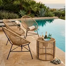 Kit Acapulco Premium 3 Cadeiras + Mesa Balde de Gelo — Ideal para Piscina e Churrasco