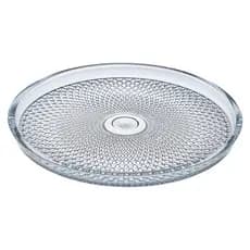 Prato Para Bolo De Vidro S/pé 28cm Vitazza Boleira Base Porta Petisco