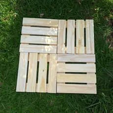 Suporte Para Vasos e Botijão Madeira Pinus Modular deck 30x30