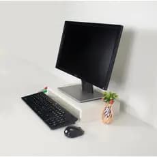 Base Apoio Mdf Suporte Para Monitor Ergonomico 7cm Altura 50 cm de comprimento