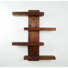 Prateleira Multiuso - Quarto Sala Banheiro - Madeira Rustica