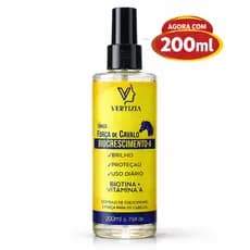 Tônico Força de Cavalo Crescimento Acelerado Capilar Mais Forte 200ml Vertizia Biotina + Vitamina A