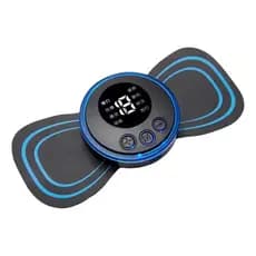 Massageador Portátil Recarregável Dor Pescoço Coluna Cor Azul