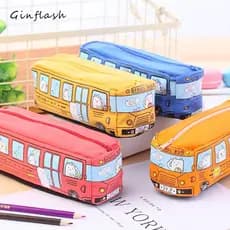 Ginflash 1pç Estojo De Tecido Para Lápis/Artigos Escolares/Bolsa De Ônibus/Meninos/Meninas/Papelaria