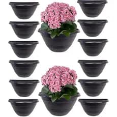kit 12 Vasos de Parede Meia Lua Mini 450 ml Para Jardim Vertical