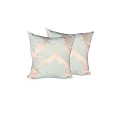 Kit 2 Capas De Almofadas Jacquard Arabesco Tiffany 45x45