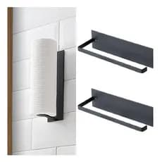 Kit 2 Porta Papel Toalha Multiuso Ferro Suporte Para Cozinha