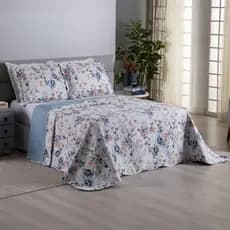 Kit Cobre Leito Colcha Solteiro Dupla Face Versailles 2 Peça