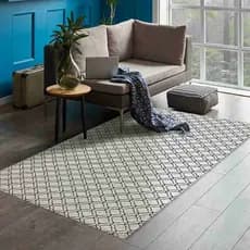 Tapete Jacquard Antiderrapante 132x250cm Casa Blanca Casa Dona
