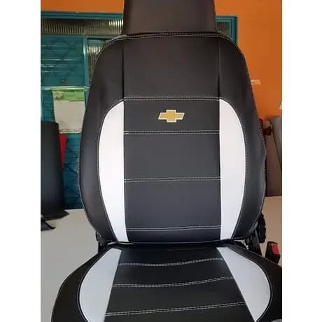 capas automotiva imitaçao couro fx branco para celta