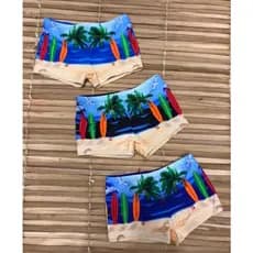 Sunga roupa de praia box infantil com ajuste de tamanho na cintura