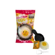 Bala De Gelatina Happy Din Egg Ovo Frito e Caranguejo Importado