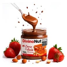 Creme De Avelã Com Cacau 140g Divinonut Doces Sobremesa Café