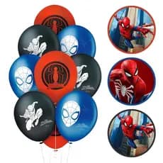 Balão Homem-Aranha Spider Man 9 Pol Regina Festas Kit 25 a 125 Unidades