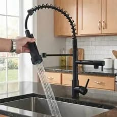 Torneira Monocomando Cozinha Torneira Gourmet Cozinha Preto Spray Chuveirinho Quente e Frio