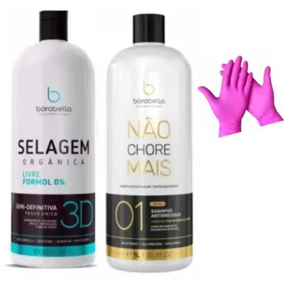 Selagem Borabella 3D + Shampoo Anti-residuo 2x1 litro