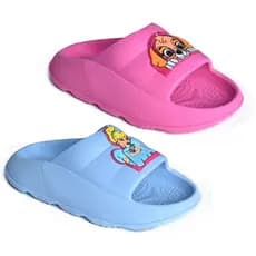 kit 2 Pares de Chinelo Sandalia princesas Chinelos Slide Meninas personagens sandalias