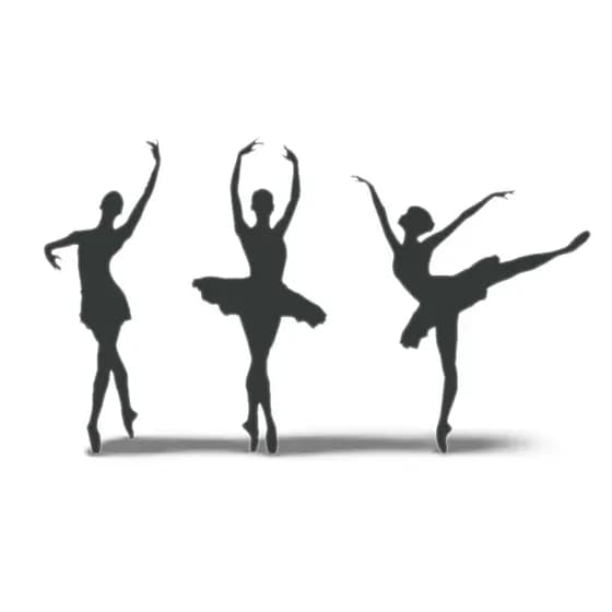 Kit 3 aplique bailarina Decorativos Mdf 3mm silhueta bailarinas com fita dupla face decoração