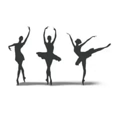 Kit 3 aplique bailarina Decorativos Mdf 3mm silhueta bailarinas com fita dupla face decoração
