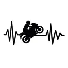 Aplique em Mdf amo moto Quadro Decoração grau motocicleta c/ fita dupla face aplique