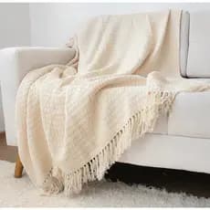 Manta Xale Para Sofa Poltrona Promocao 2,0x1,2cm Artesanal Favo de Mel