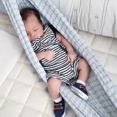 Rede de Descanso para Berço Resistente Segura Infantil Criança Bebe Menino Menina Azul Rosa Verde Amarelo Branco