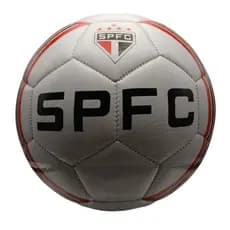 Bola De Futebol São Paulo FC Em Couro Sintético Tamanho 5