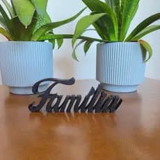 Letreiro Decorativo Família 3D | Decoração Moderna
