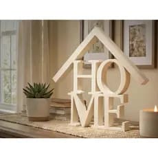 Letreiro Decorativo Home Minimalista 3D | Decoração Moderna
